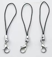 10x Zwarte Lanyard Straps met Karabijnhaak