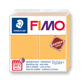 Fimo leather-effect 57 g saffraan geel