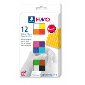 FIMO soft set met 12 halve blokken Basic