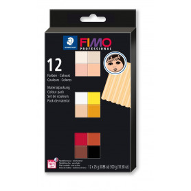 Fimo Professional Doll art colour pack 12