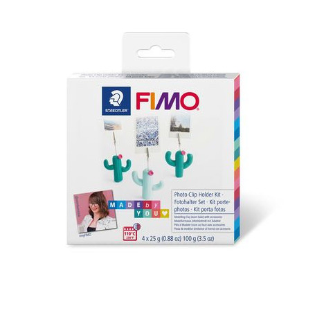 Fimo DIY Cacti photo clip holders