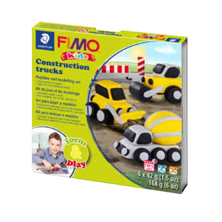 Fimo Kids startset Construction Trucks