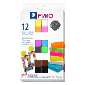 Fimo effect set met 12 halve blokken Neon