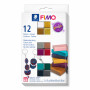 Fimo effect colour pack with 12 half blocks Sparkle
