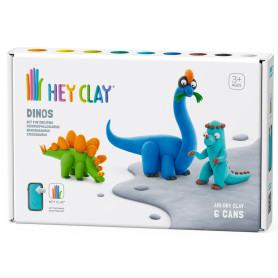 Hey Clay - Dinos - Pachycephalosaurus, Brachiosaurus & Stegosaurus