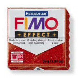 Fimo Effect nr. 202 Glitter Rood
